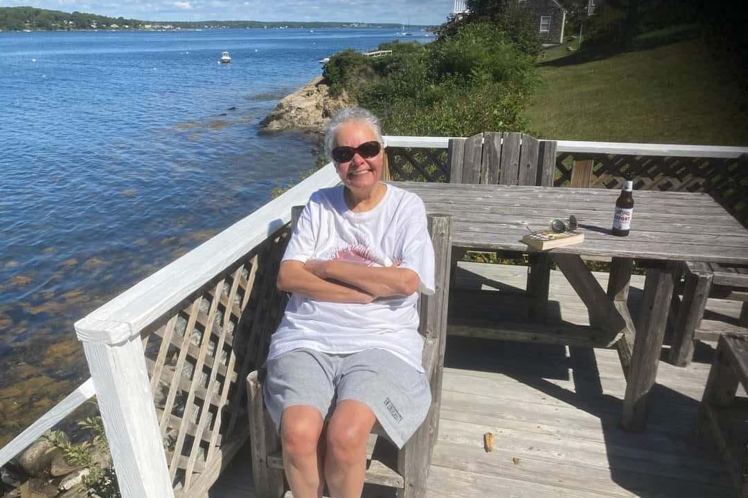 Connie Kibler in Maine after retirement.
