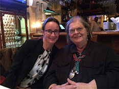 Professor Ann Romines with GW English PhD Charmion Gustke. Professor Romines retired this year after 43 years of service to the department.